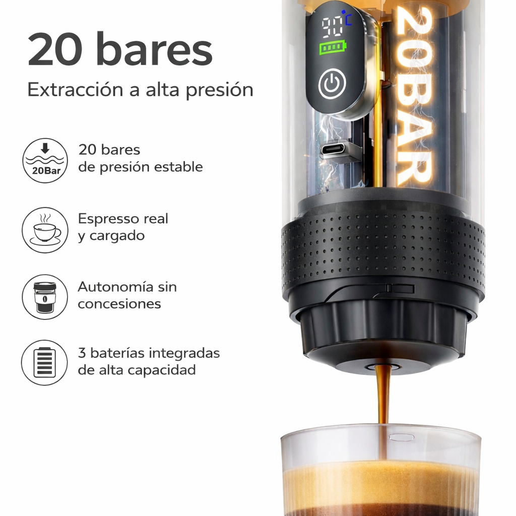 CAFÉ UMBRAL - Espresso portátil para trabajo, viaje y enfoque