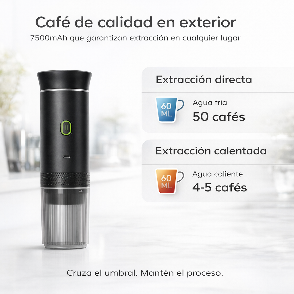 CAFÉ UMBRAL - Espresso portátil para trabajo, viaje y enfoque